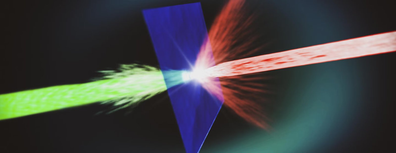 SLAC researchers studying laser-driven proton acceleration introduced a self-replenishing water sheet target to address the inefficiency of replacing targets after each laser pulse. The new target had an unanticipated side effect, resulting in a naturally focused, more tightly aligned proton beam.  Courtesy of SLAC National Accelerator Laboratory.